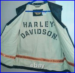 Blouson gilet veste en cuir Harley Davidson bikers moto neuve