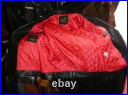 Blouson motard en cuir lourd rigide Guendj taille XS