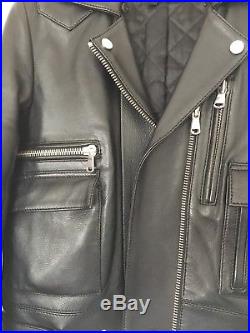 Blouson perfecto Cuir THE KOOPLES veste T. 0 / XS / 34-36 Leather Jacket