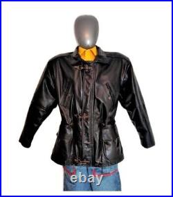 Blouson pompier fireman leather jacket 1990s vintage Usa taille L
