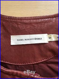 Blouson veste cuir Kady Isabel Marant Étoile bordeaux 38