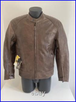 Blouson veste pour moto Homme Nexone Cuir Giorgio Marron Taille XXL homologué CE