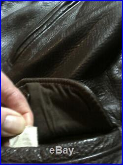 Blouson veste vintage Schott, made in USA taille 42/ L en cuir épais mais souple