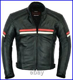 Boney Veste Moto Cuir Extra Souple Analin Prise Démontable Matelassé