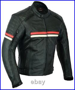 Boney Veste Moto Cuir Extra Souple Analin Prise Démontable Matelassé