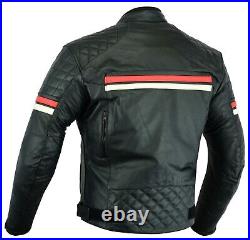 Boney Veste Moto Cuir Extra Souple Analin Prise Démontable Matelassé