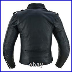 Brando Style Cuir Moto Veste Classique Adventure Motard Mode