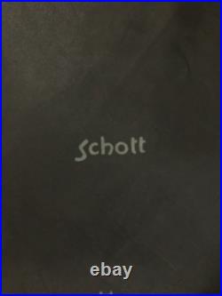 Brocante Schott Veste Cuir Blouson / 40 / Cuir / Noir / Uni pour Hommes