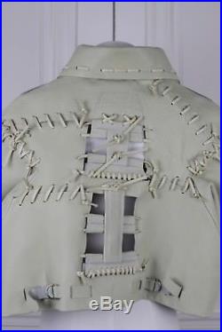 COMME DES GARCONS Runway Leather blouson jacket veste cuir baseball SIZE M