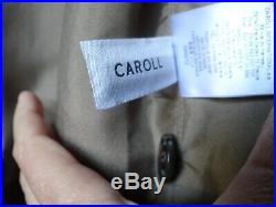 Caroll Blouson Veste Femme Neuf 100% Cuir Entierement Double Marron Taille 40