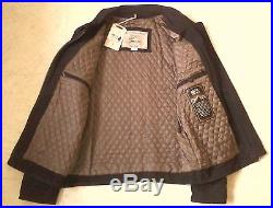 Cuir Marlboro Classics Mcs Blouson Veste Homme 52 54 XL Marron Leather Jacket