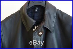 DIOR HOMME Blouson Veste Jacket Cuir Leather Black 50 M Col R Zip CD AW09 FW09