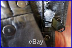 DIOR HOMME Blouson Veste Jacket Cuir Leather Black Biker France 46 S M Zip SS09