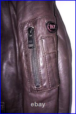 Dnr Blouson Cuir Marron Pour Homme