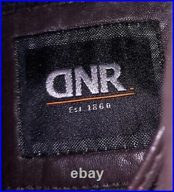 Dnr Blouson Cuir Marron Pour Homme