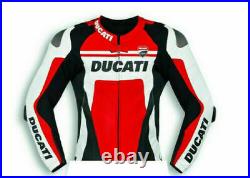 Ducati Moto Motard Courses Cuir Protecteur Réplique Sport CE Armure Hommes Veste
