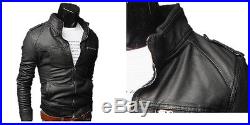 Giacca Giubbotto in di Pelle Uomo Men Leather Jacket Veste Blouson Homme Cuir N3