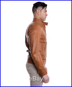 Giacca in Vera Pelle Uomo Man Leather Jacket Veste Blouson Homme Cuir EMILIANY