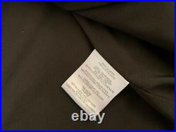 Helmut Lang femme SZ 6 noir métallisé Sergé Agneau Cuir 1 Bouton Blazer Jacket
