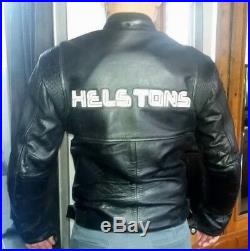 Helston's Blouson/veste De Moto Cuir Avec Renforts/coques+doublure S-m Tbe