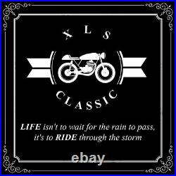 Hommes Blouson Moto Veste de en Cuir Rétro Motard Vintage, Gris M 5XL