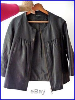 ISABEL MARANT blouson veste paletot noir en cuir taille 1 soit 36/38
