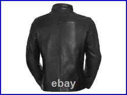 IXS Veste en Cuir Nick Noir Blouson Moto de Vachette