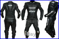 Kawasaki Moto Costume En Cuir Moto Veste En Cuir Motards Courses Pantalon