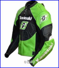 Kawasaki Ninja Moto Costume En Cuir Moto Veste En Cuir Motard Courses Pantalon