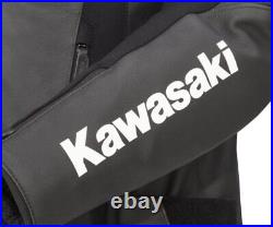 Kawasaki Rome Veste en Cuir Noir