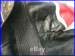 Modeka Cuir Vintage Moto Veste & Pantalon Set Taille 44 (mc1041)