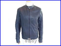 Neuf Blouson Belstaff Grandsen Jacket L 50 Veste En Cuir Bleu Homme Jacket 995