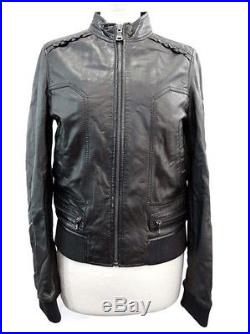 Neuf Manteau Blouson Dolce & Gabbana 38 M Cuir Agneau Veste Jacket Coat 1300