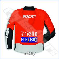 Neuf Moto Ducati Corse Veste Cuir Moto Ducati Desmo Racing Veste