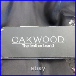 Oakwood Veste en Cuir Femmes Motard Blouson Rouge Braun Taille 40 42 Neuf