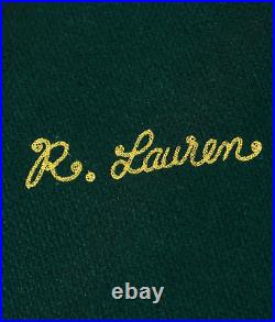 Polo Ralph Lauren Varsity Letterman Blouson Bomber Veste Cuir Laine College XL