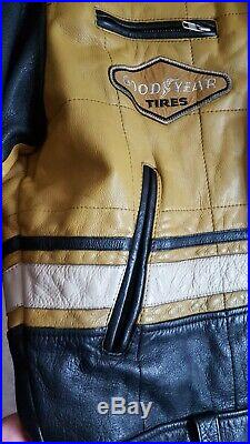 REDSKINS INDY 500 Blouson Veste Moto Vintage Cuir Homme LFS 99 P Taille XL / XXL