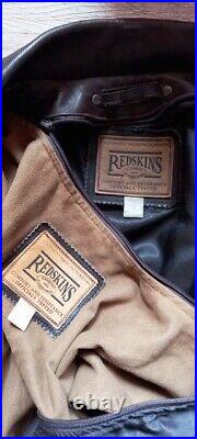 REDSKINS veste blouson vintage 48/50 cuir marron