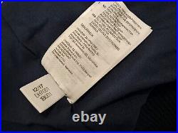 Rare Adidas Suede Real Leather Collection Jacket XL Vintage Navy Blouson RUN DMC