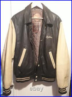 Rare authentique blouson veste cuir bombers REDSKINS années 80/90 vintage