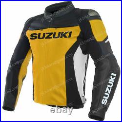 SUZUKI GSXR Courses Veste en Cuir de Moto Hommes Veste en Cuir de Motard 48,56