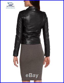Schott NYC LCW 1601D Blouson Veste en cuir Manches Longues Femme