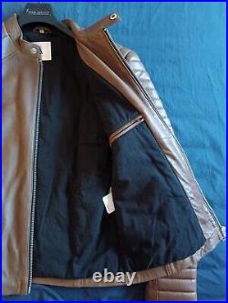 Serge Pariente Blouson Cuir Mouton Leather Jacket Couleur Cognac Taille L