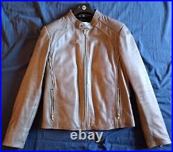 Serge Pariente Blouson Cuir Mouton Leather Jacket Couleur Gris Taille L