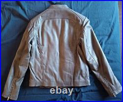 Serge Pariente Blouson Cuir Mouton Leather Jacket Couleur Gris Taille L