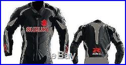 Suzuki Gsxr Biker Cuir Veste Moto Cuir Veste Vêtement En Cuir Motorbike Eu-50,60