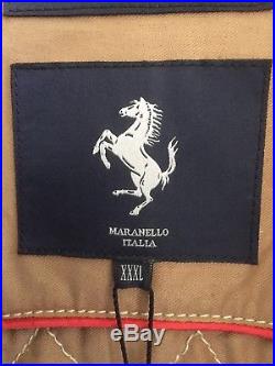 Très rare veste, blouson, 100 % cuir Ferrari 3XL marron made in Italie neuve