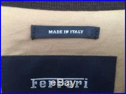 Très rare veste, blouson, 100 % cuir Ferrari 3XL marron made in Italie neuve
