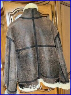 Veste Blouson Chevignon Bombardier homme, taille XXL, style aviateur 100% cuir