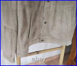 Veste Blouson Chèvre CHEVIGNON Taille XL Modèle Bobby Cuir Couleur Mastic Neuf